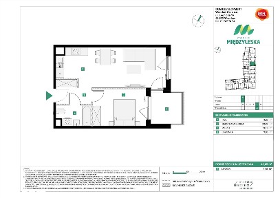 2-pokojowe mieszkanie 42m2 + loggia Bez Prowizji