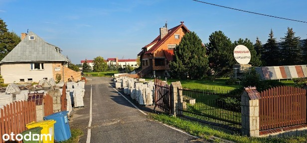 Dom z działką z zakładem kamieniarskim hala 420m2