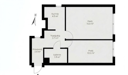 2 pokoje, 43 m² | Śródmieście/Powiśle | Niski czynsz