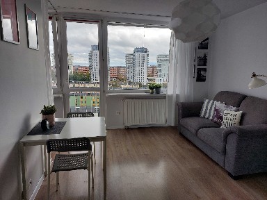 Gdańsk Przymorze - kawalerka z aneksem sypialnym i balkonem, widok na morze