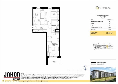 3-pokojowe mieszkanie 57m2 + balkon Bez Prowizji