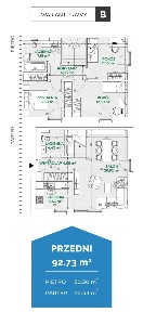 4-pokojowy dom 92m2 + ogródek Bez Prowizji