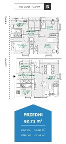 4-pokojowy dom 91m2 + ogródek Bezpośrednio