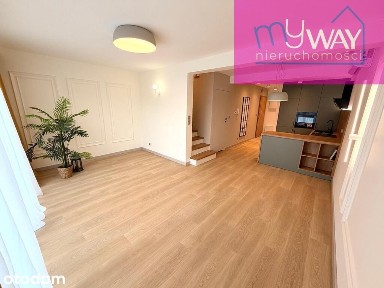 Nowy, dwupoziomowy apartament z ogródkiem