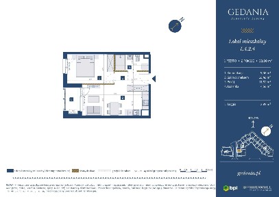 2-pokojowe mieszkanie 38m2 + balkon