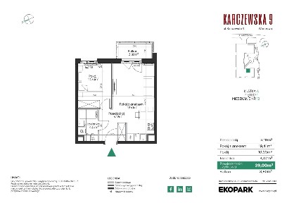 2-pokojowe mieszkanie 40m2 + balkon Bez Prowizji