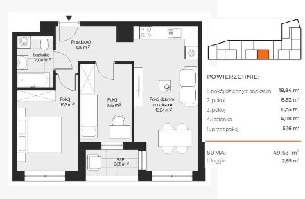 Mieszkanie 3 pokoje, południowa loggia, gotowe do odbioru Mistrzejowice