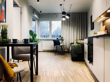 Nowoczesne 2-pok. mieszkanie w apartamentowcu Barska 69 | Rondo Grunwaldzkie, ICE, Wawel