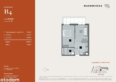 2-pokojowe mieszkanie 38m2 + balkon Bez Prowizji