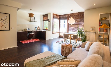 Elegancki, słoneczny apartament z balkonem Galileo z widokiem na Park