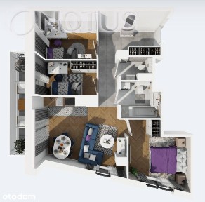 4 pokoje 62,09 m²|Balkon 9,00 m²|Gototwe do odbioru|0%prowizji|