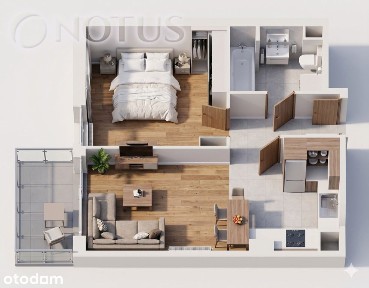Studio 40m² | Balkon | I Piętro |0% Prow|Gliwice