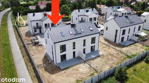Nowoczesny bliźniak z ogrodem i garażem | Juszkowo