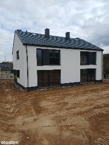 Nowy dom jednorodzinny w zabudowie bliźniaczej w stanie deweloperskim