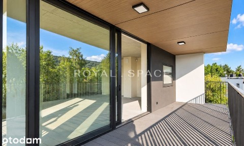 Penthouse z tarasem na dachu | widok na Las Wolski