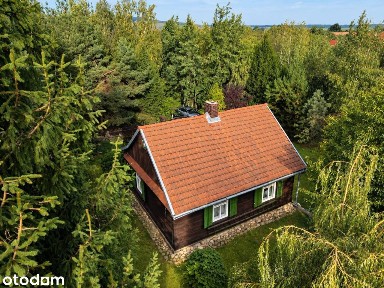 Drewniany dom z bali w Dzikowej | działka 1532 m²