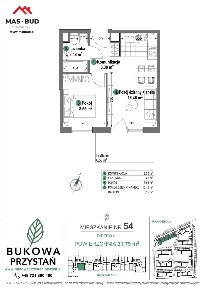 2-pokojowe mieszkanie 31m2 + balkon