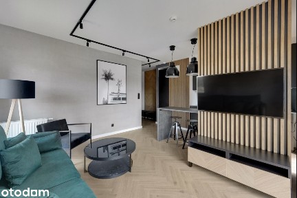 Apartament 2 -pokojowy Nadmotławie z balkonem widok na rzekę w Gdańsku