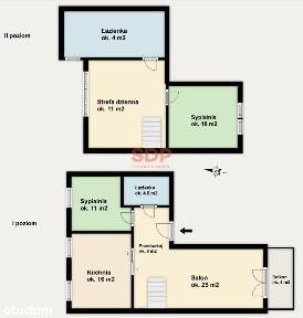 Wykończone dwupoziomowe 89 m2 z drewnianymi podłogami!