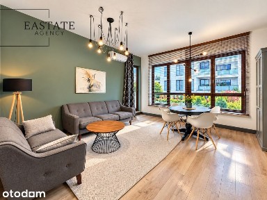 Elegancki apartament z loggią i 2 miejscami postojowymi w Wilanowie