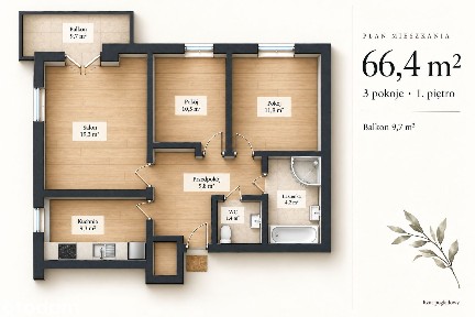 0% prowizji | 3 pok. | 66,30 m² | duży balkon | garaż | Bemowo