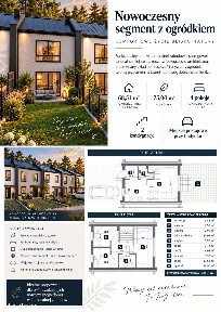 NOWY SEGMENT Z PRYWATNYM OGRÓDKIEM 75 m² | SOCHACZEW - KARWOWO | LAS !