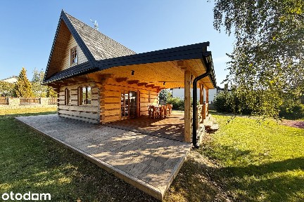 Dom z bala świerkowego we Franciszkowie, pod Radomiem, 65m2