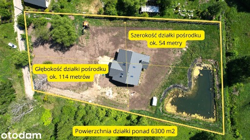 Dom 204 m² | działka 6300 m² | prywatny staw | 6 pokoi | Jaktorów