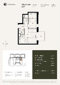 Mieszkanie 2 pokoje + garderoba przy Parku Rejtana | 43,55 m²