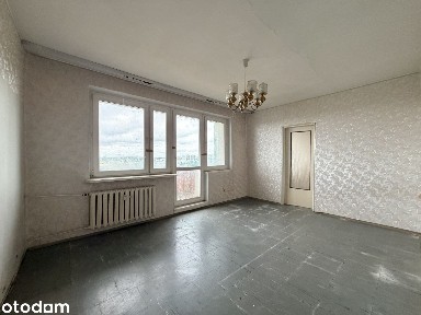 Kawalerka z potencjałem na 2 pokoje, duży balkon, Radogoszcz