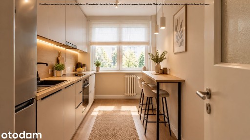 3-pokojowe, rozkładowe mieszkanie 48,85 m² z balkonem | Parter |