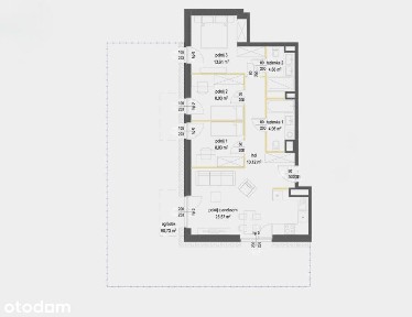 4 pokoje z każdego wyjście na duży ogród 91m2 |wkd