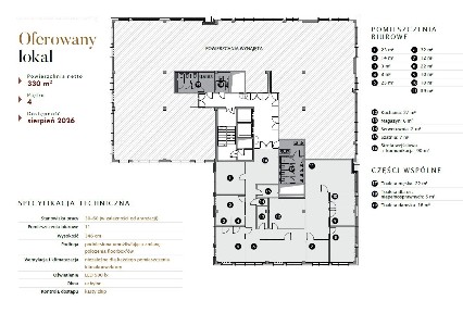 Wykończony lokal biurowy z parkingiem na Krzykach,2km od centrum,330m2