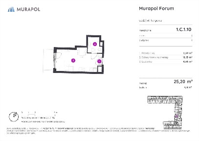 1-pokojowe mieszkanie 25m2 + balkon Bez Prowizji