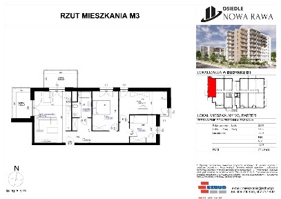Osiedle Nowa Rawa | mieszkanie 4-pok. | 3