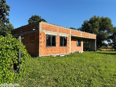 Dom z projektem (140 m² + piwnica) - 1,2 km od czeskiej granicy