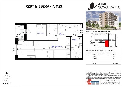 Osiedle Nowa Rawa | mieszkanie 2-pok. | 23