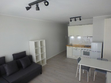 Nowoczesna kawalerka z balkonem, Łódź, ul. Traktorowa/Cedry I ENG