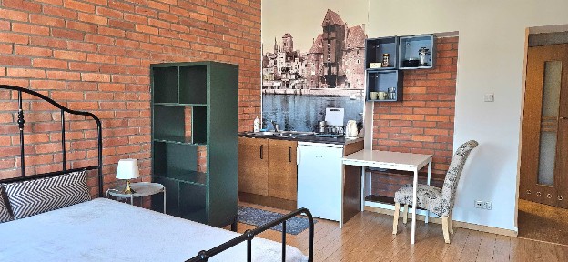 Kawalerka zadbana w centrum nad Motławą. Super lokalizacja