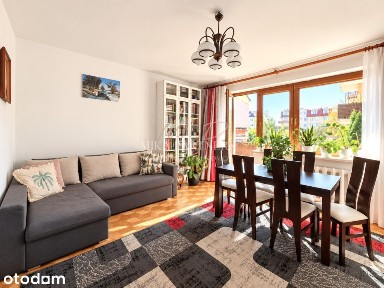 WYGODNE 3 POKOJE Z BALKONEM NA PARTERZE - 65 m²