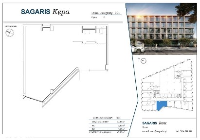 Sagaris Kępa - nowoczesne lokale usługowe blisko Rynku - lokal 001