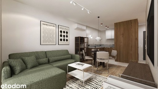 Nowe 2 pokoje 43 m² | Klimatyzacja, balkon, garaż