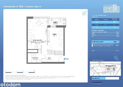 2-pokojowe mieszkanie 38m2 + loggia Bez Prowizji