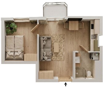 BEZPOŚREDNIO: winda, 2 pokoje z aneksem, balkon, MPEC.