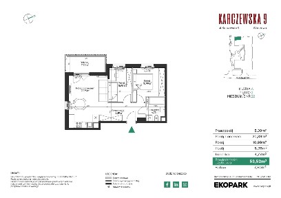 3-pokojowe mieszkanie 53m2 + balkon Bezpośrednio