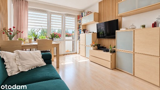 2 pokoje 37,9 m dwustronne rozkładowe balkon Rubinkowo Niski blok KW