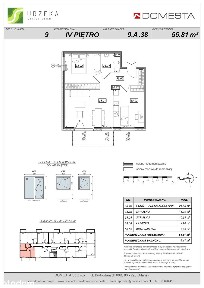 3-pokojowe mieszkanie 55m2 + balkon