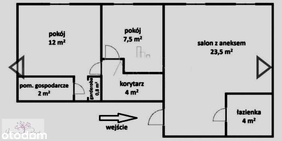 Piękne mieszkanie 3 pokoje 53,8m2