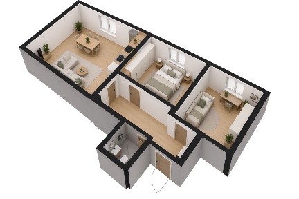 3 pokoje po generalnym remoncie | Grunwald | 51 m² | blisko tramwaju