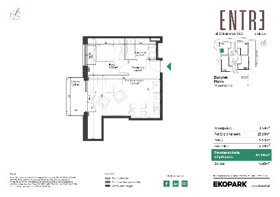 2-pokojowe mieszkanie 41m2 + balkon Bez Prowizji